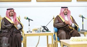 الأمير فيصل بن خالد بن سلطان يحتفي بنائبه الأمير سعود بن عبدالرحمن بن ناصر