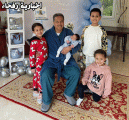 محمد عبده فى أول صورة مع مولوده سلمان وأبنائه من زوجته الفرنسية